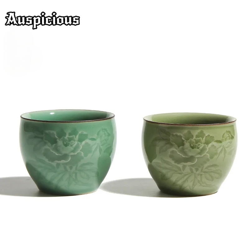 Celadon Ceramic Cup - 120ml fait à la main Longquan