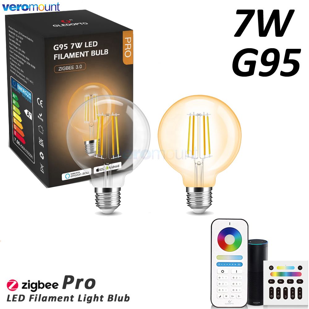 Philips Bulb Hue - Zigbee-Ampoule LED Smart Dimmable G95, 220G,