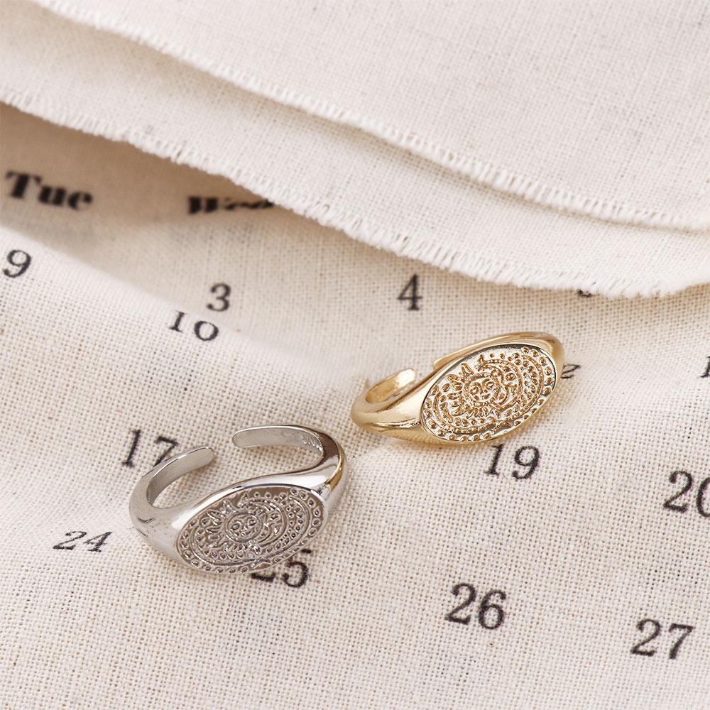 Bague minimaliste à motif sole - Korean Women Lifestyle avis et prix