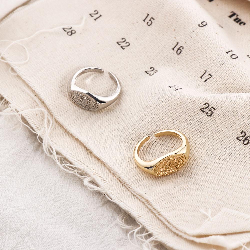 Bague minimaliste à motif sole - Korean Women Lifestyle avis et prix
