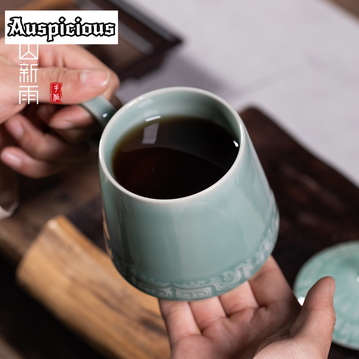 Tasse à café à motif Bronze Lo - Celadon Ceramic Cup avis et prix