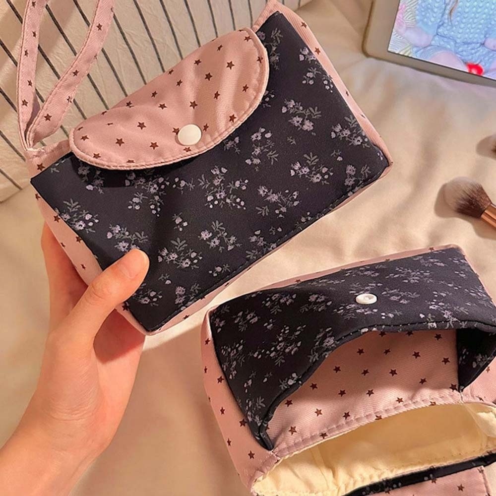 Pochette de maquillage florale - The Korean Lifestyle avis et prix