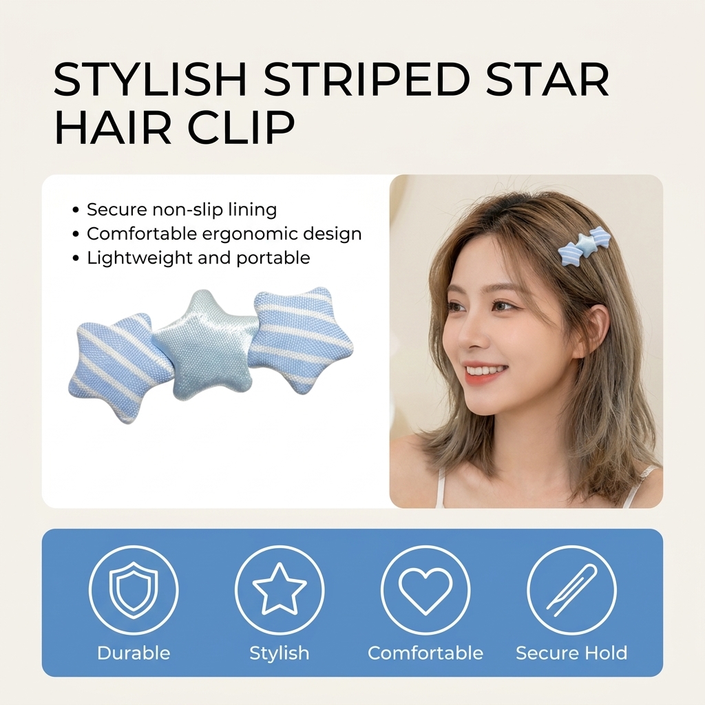Jolie pince à cheveux en forme - Korean Girl Lifestyle avis et prix